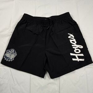 Mitchell & Ness Georgetown Hoyas Nylon Shorts Mens Large Black NCAA Essentials